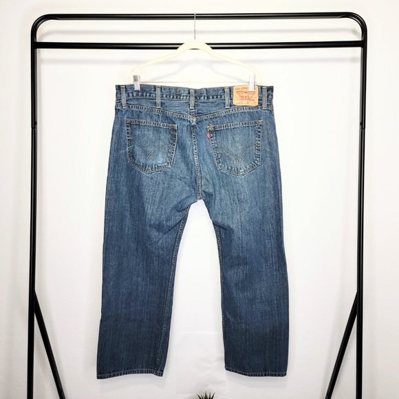 Levi's 505 Men's 2010 Regular Straight Fit Denim Blue Jeans Size 40x30 - Picture 6 of 9